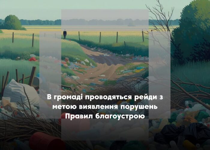 Чисте довкілля – спільна відповідальність: в громаді проводять рейди з метою виявлення порушень Правил благоустрою
