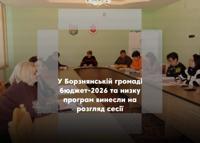 У Борзнянській громаді розглянули бюджет‑2026 та оновлені програми розвитку