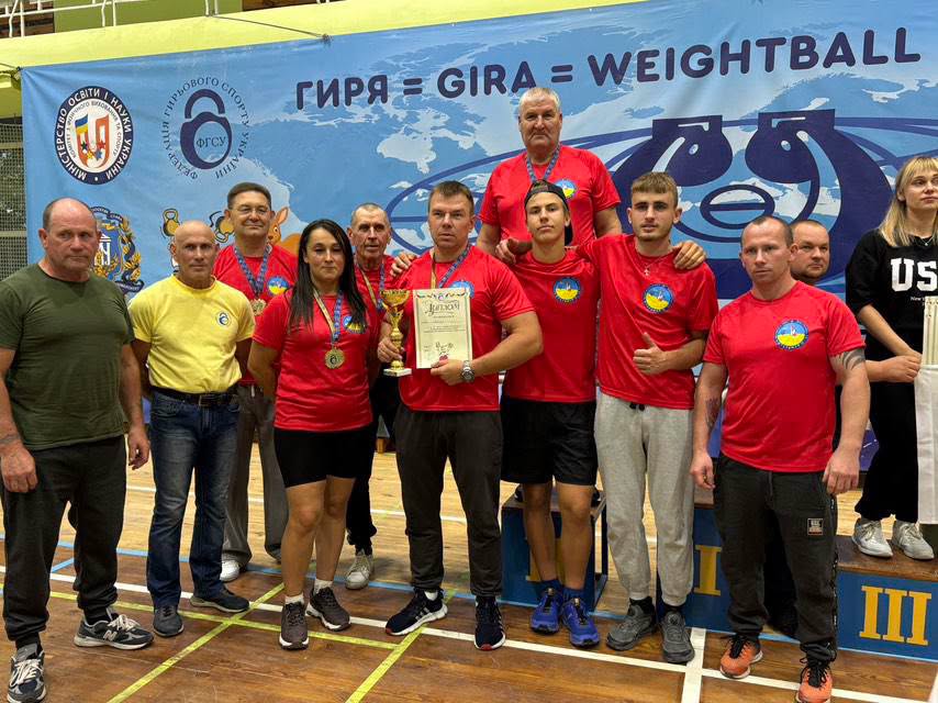 У Борзні збірна «Гетьман» здобула друге місце на чемпіонаті Федерації гирьового спорту України